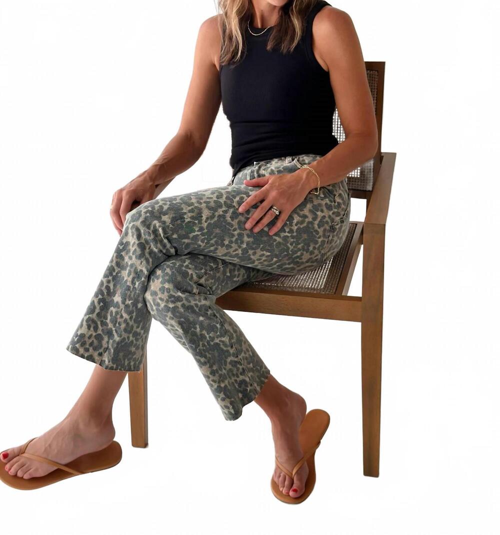 NEW KUT FROM THE KLOTH kelsey pants in leopard tan or brown